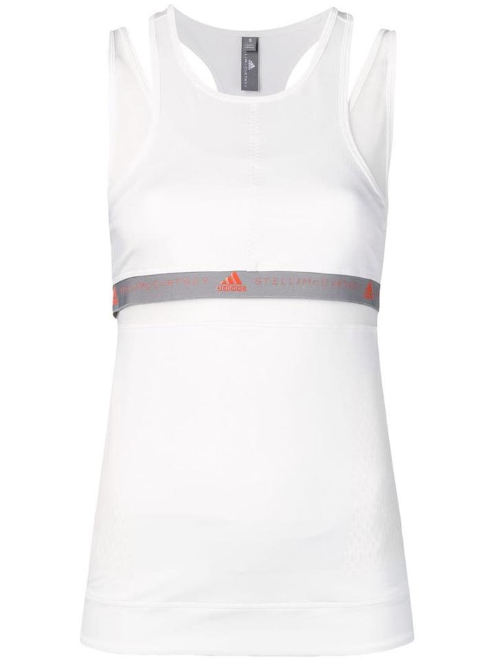 Adidas By Stella Mccartney Esqueleto Run Tank Top - White