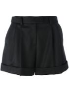 Boutique Moschino Tailored Shorts, Women's, Size: 40, Black, Virgin Wool