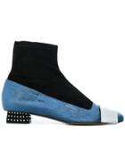 Rayne Colour-block Boots - Blue