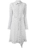 Altuzarra Cherries Print Shirt Dress, Women's, Size: 36, White, Silk/polyester