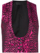 Haider Ackermann 'madeleine' Waistcoat, Women's, Size: 38, Pink/purple, Silk/cotton/polyester/acetate