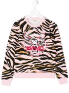 Kenzo Kids - Tiger Embroidered Sweatshirt - Kids - Cotton - 14 Yrs, Pink