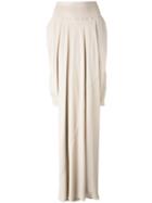 Rick Owens Pleated Skirt, Women's, Size: 38, Nude/neutrals, Acetate/silk
