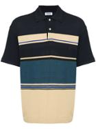 Coohem Sporty Knit Polo Shirt - Blue