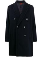 Barena Double-breasted Fitted Coat - Blue