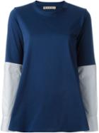 Marni Long Sleeve T-shirt, Women's, Size: 42, Blue, Cotton