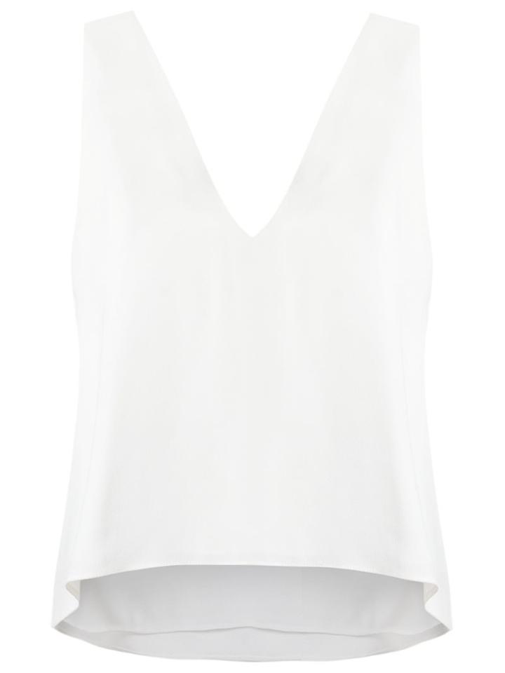 Giuliana Romanno Tie Fastening Top, Women's, Size: 42, White, Polyester