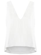 Giuliana Romanno Tie Fastening Top, Women's, Size: 42, White, Polyester