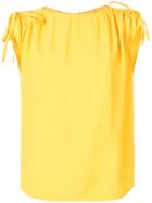 Red Valentino Drawstring Sleeve Top - Yellow & Orange