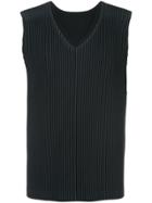 Homme Plissé Issey Miyake V-neck Pleated Pullover - Blue