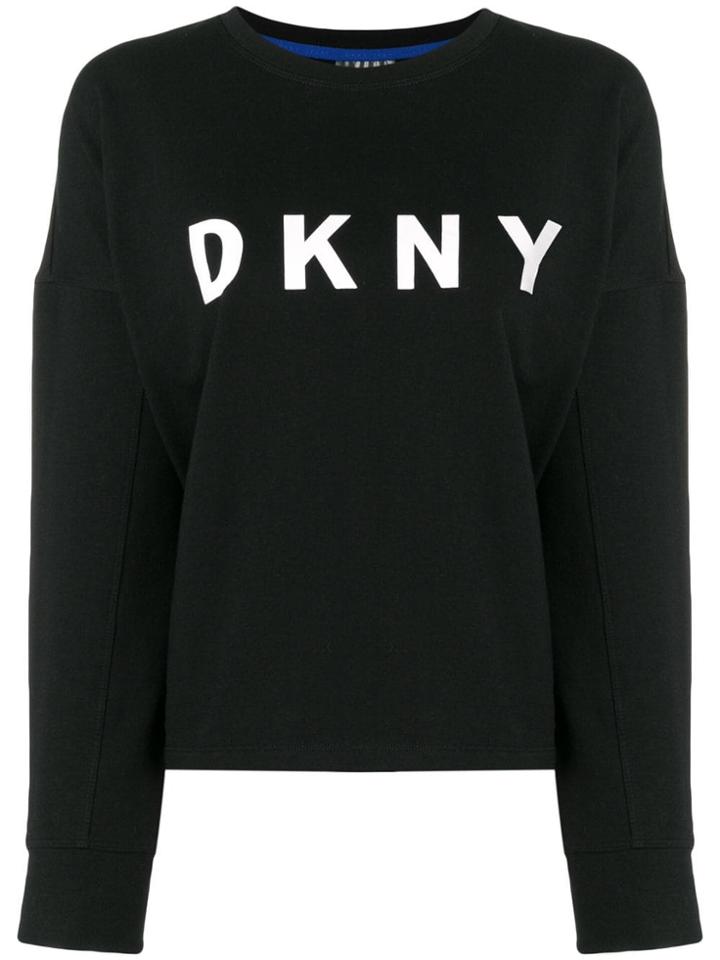 Dkny Logo Print Jumper - Black