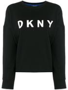 Dkny Logo Print Jumper - Black