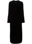 Forte Forte Concealed Fastening Coat, Women's, Size: Ii, Black, Silk/cotton/cupro/viscose