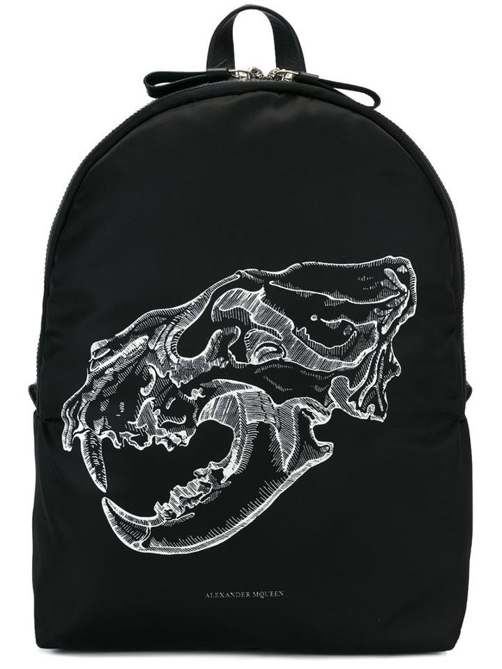 Alexander Mcqueen Lion Skull Print Backpack