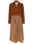 Chloé Checked Shirt-style Coat - Brown