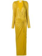 Alexandre Vauthier Crystal Embellished Asymmetric Gown - Gold