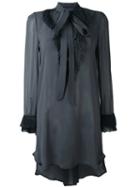 Ermanno Scervino Bow Collar Shift Dress