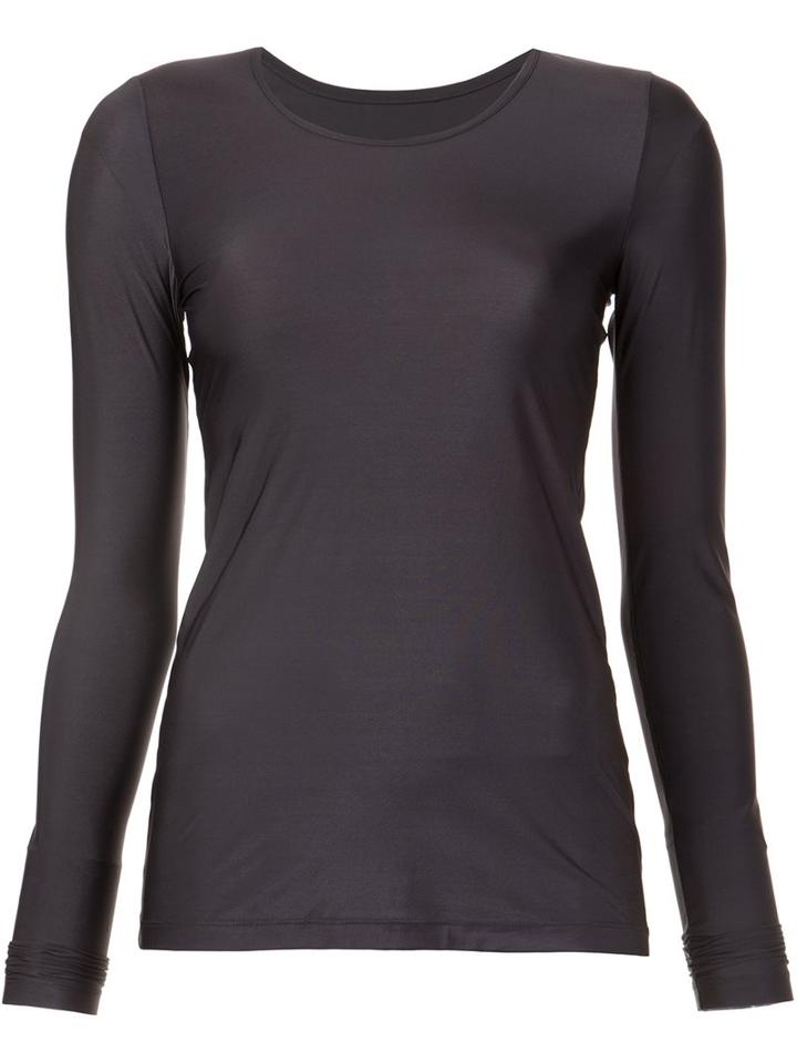 Lareida Stretch Long-sleeve T-shirt, Women's, Size: Small, Grey, Polyamide/spandex/elastane