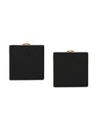 Krizia Square Earings - Black