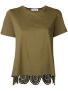 Muveil - Classic T-shirt - Women - Cotton - 36, Women's, Green, Cotton