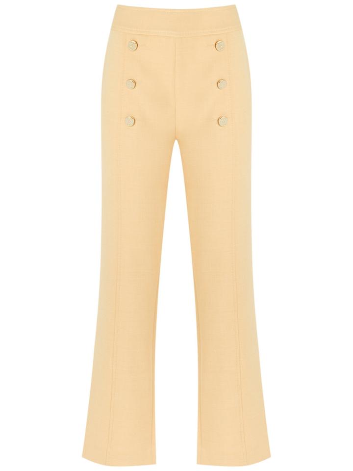 Talie Nk - Cropped Trousers - Women - Polyester/spandex/elastane/viscose - 44, Women's, Yellow/orange, Polyester/spandex/elastane/viscose