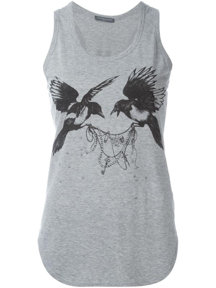 Alexander Mcqueen Bird Print Tank Top