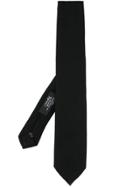 Nicky Ribbed-effect Tie - Black