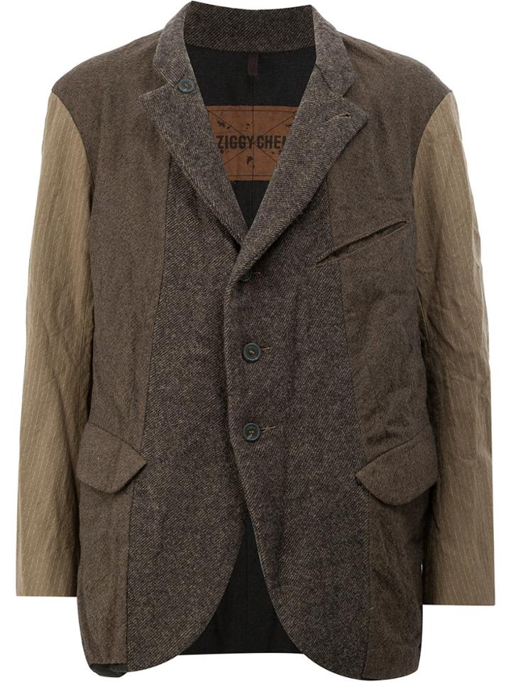 Ziggy Chen Panelled Blazer - Multicolour
