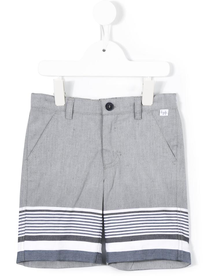 Il Gufo Striped Shorts, Toddler Boy's, Size: 4 Yrs, Grey