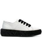 Marco De Vincenzo Glitter Heel Sneakers - White