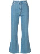 Stella Mccartney Cropped Flared Jeans - Blue
