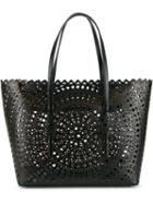 Alaïa Laser-cut Tote, Women's, Black, Leather