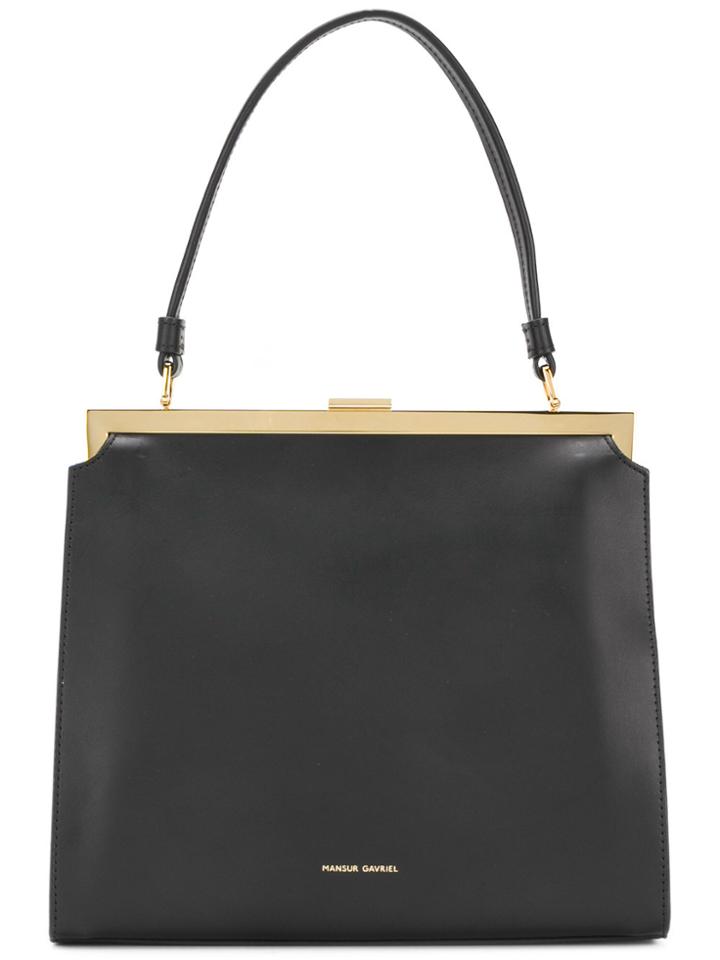 Mansur Gavriel Snap Frame Tote - Black