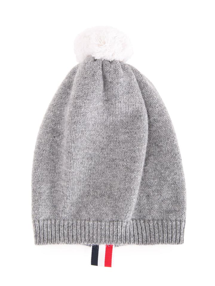 Thom Browne Kids Classic Beanie, Boy's, Grey