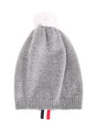 Thom Browne Kids Classic Beanie, Boy's, Grey