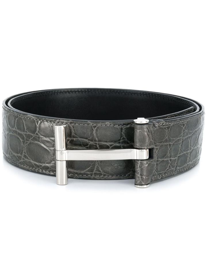 Tom Ford T-bar Belt - Grey
