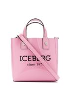 Iceberg Logo Print Mini Tote Bag - Pink