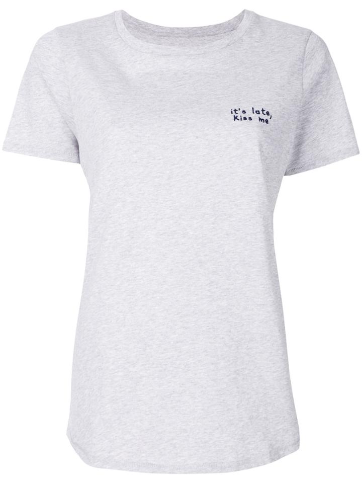 Chinti & Parker Kiss Me T-shirt - Grey