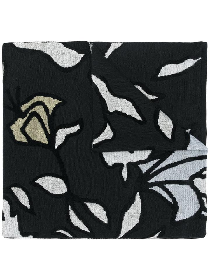Christian Wijnants Abstract Print Scarf - Black