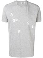 Aspesi Logo Print T-shirt - Grey