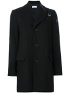 Red Valentino Single Breasted Coat, Women's, Size: 40, Black, Polyamide/polyester/acetate/wool