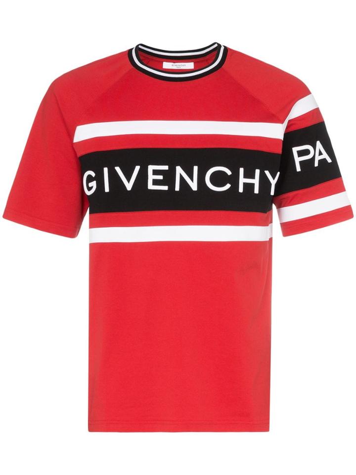 Givenchy Band Logo T-shirt - Red