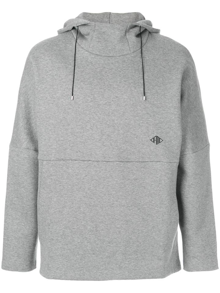 Oamc Rear Print Hoodie - Grey