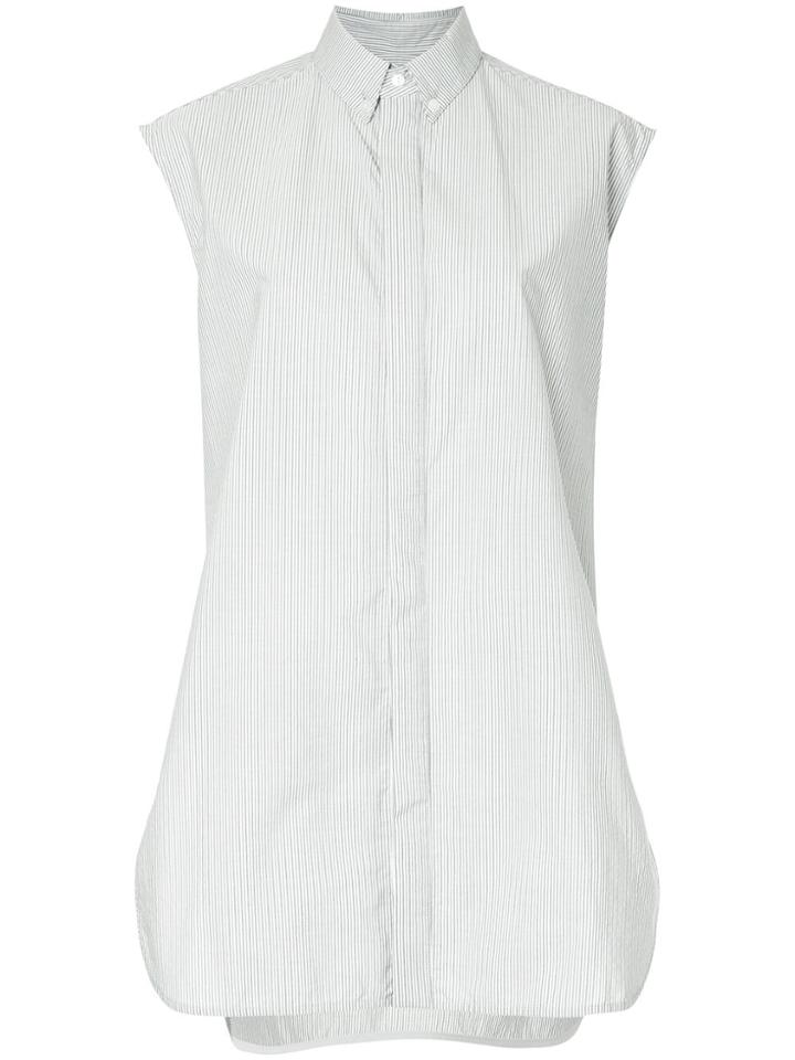 Bassike Striped Sleeveless Shirt - Grey
