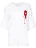 Monse Embroidered Patch T-shirt - White