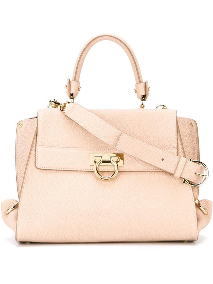 Salvatore Ferragamo 'sofia' Tote, Women's, Nude/neutrals