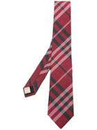 Burberry Haymarket Check Tie - Red