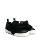 Msgm Kids Teen Ruffle Detail Sneakers - Black