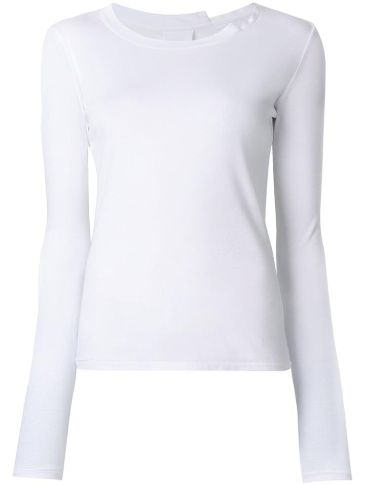 Kristensen Du Nord Asymmetric Neckline Detail Top - White