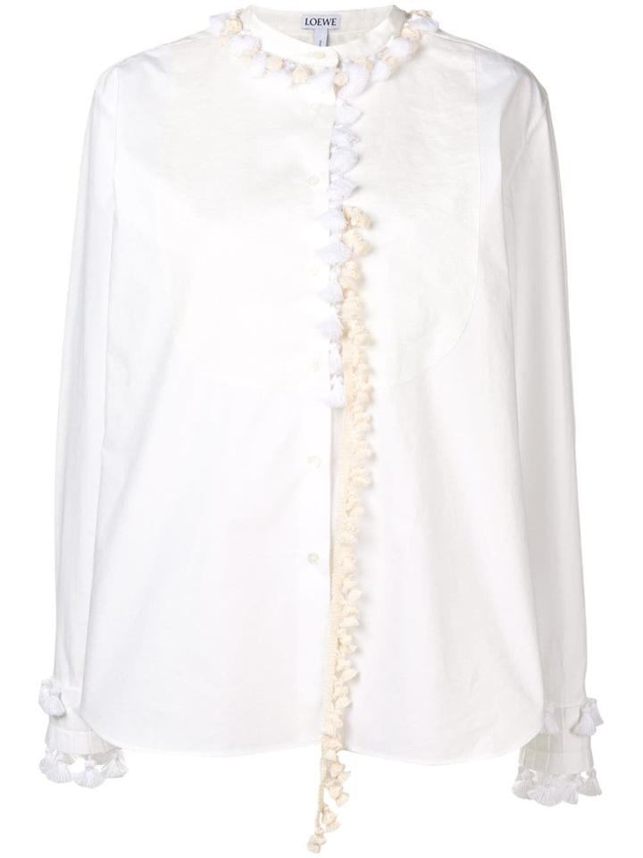 Loewe Tassel Embellished Blouse - White